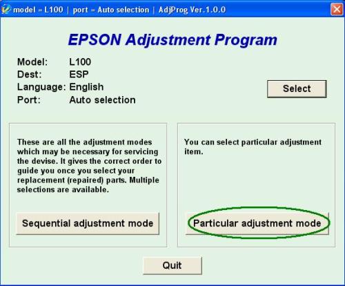   Adjustment Program Epson -  8